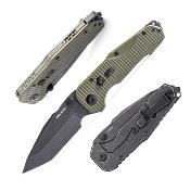 RS7912BG Real Steel Evolution Ironclad – Couteau Tanto Frame Lock | Lame Tanto D2 | Manche G10 OD Green  - Livraison Gratuite