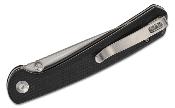 S250072 Sencut Skelfin Black | Lame Clip Point Acier 9Cr18MoV Manche G10 | Button Lock | Roulement Céramique - Livraison Gratuite