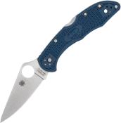 SC11PCBL Couteau Spyderco Delica 4 Lame Acier CPM SPY27 Manche FRN Bleu Cobalt Lockback Made in Japan - Livraison Gratuite 