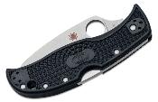 SC262SBK Couteau Spyderco LeafJumper Lame Acier VG-10 Leaf Shaped Serrated Made In Japan - Livraison Gratuite