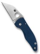 SC264GPCBL Spyderco MicroJimbo – Couteau Lame Wharncliffe CPM SPY27 Satinée, Manche G10 Bleu, Compression Lock USA - Livraison Gratuite