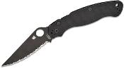 SC36GSBK2 Couteau Spyderco Military 2 Black Lame Acier S30V Serr Compression Lock USA - Livraison Gratuite