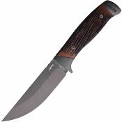 SCH1203148  Old Timer Frontier | Couteau de Chasse Lame Acier 7Cr17 Drop Point Gray | Manche Luxewood Composite | Housse Cuir | Livraison Gratuite