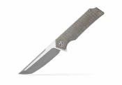 SIGTS8SG Couteau SIG Sauer Tsuru | Lame Tanto Acier 154CM Two-Tone | Manche OD Green Micarta Liner Lock - Livraison Gratuite