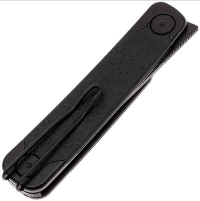 SRM131MGB Couteau SRM Enso 131M-GB Trailing Point Lame Acier Sandvik 14C28N Manche Black G10 Sécurité Liner Lock - Livraison Gratuite 