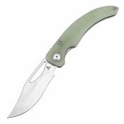 T1119A3 Tenable Gideon – Couteau Pliant EDC Liner Lock | Lame Clip Point Nitro-V | Manche G10 Jade - Livraison Gratuite