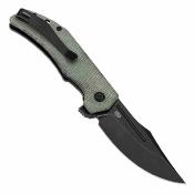 TB1089A3 Tenable Orion | Couteau Pliant | Clip Point 14C28N | Manche Micarta Vert | Liner Lock - Livraison Gratuite