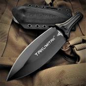 TKF203BK Couteau Takumitak Sentinel | Lame Spear Point Double Tranchant Acier D2 | Manche G10 Black Etui Kydex - Livraison Gratuite