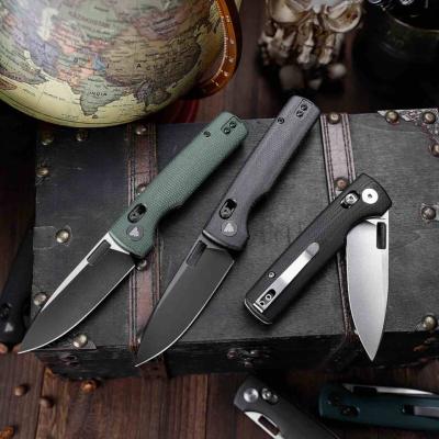 TVTY29BM14 Trivisa Sabretooth BM | Crossbar Lock | Lame Drop Point Acier 14C28N | Manche Micarta Black Roulements Céramique - Livraison Gratuite