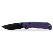 VOSA1623 Couteau Pliant Vosteed Marten 330 Lame Acier 14C28N Manche G10 Violet Top Liner Lock - Livraison Gratuite