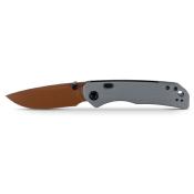 VOSA1626 Couteau Pliant Vosteed Marten 330 Lame Acier 14C28N Manche G10 Gris Top Liner Lock - Livraison Gratuite