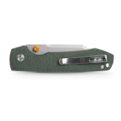 VOSA2911 Couteau Vosteed Raccoon Lame Bowie Acier 14C28N Manche Micarta Vert Top Liner Lock Ball Bearing - Livraison Gratuite