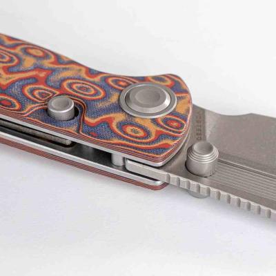 VOSA3904 Couteau Vosteed Naga A3904 | Lame Clip Point Acier S35VN Manche Micarta Raindrop Top Liner Lock - Livraison Gratuite