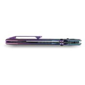 VOSA4516 Couteau Pliant Vosteed Raccoon TiSlim Halloween Lame Acier 154CM Manche Titane Bleu/Violet Cross Bar Lock - Livraison Gratuite