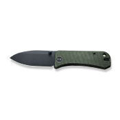 WE2004J Couteau We Knife Banter Lame Spear Point Acier S35VN Manche Micarta Vert Pivot Roulements à Billes - Livraison Gratuite