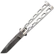 Couteau Papillon Damas Butterfly Balisong Bear & Son Lame Tanto Made USA BCSS14AD - Livraison Gratuite