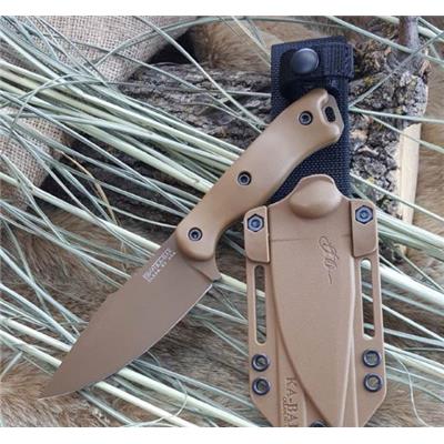 BKR18 Couteau KA-BAR Becker Harpoon Acier Carbone 1095 Tan Made USA - Livraison Gratuite