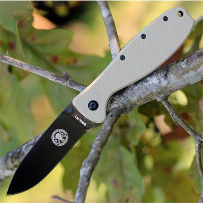 Couteau Esee Zancudo Desert Tan Lame Black Acier D2 Manche FRN Framelock BRKR2DTB - Free Shipping