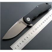 Couteau CH Knives Black Drop Point Lame Acier D2 Manche Black G-10 CH3504BK - Livraison Gratuite