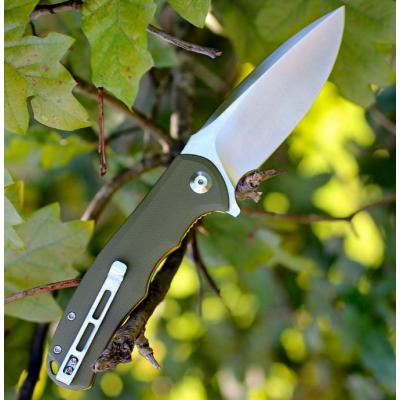 Couteau CIVIVI PRAXIS Acier 9Cr18MoV Manche Green G-10 CIVC803A - Free Shipping