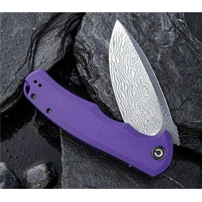 CIVC803DS2 Couteau Civivi Praxis Damas Purple G10 Civivi Praxis Purple Damas - Livraison Gratuite