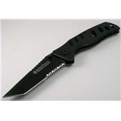 Couteau SMITH&WESSON SW10HBS TANTO TITANIUM - Livraison Gratuite