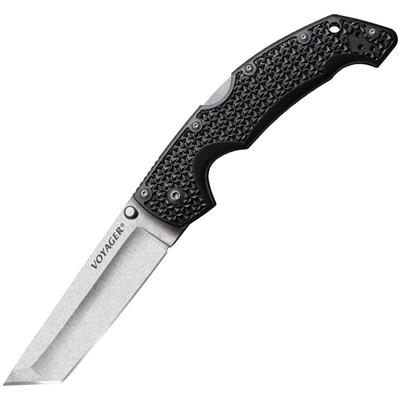 Couteau Cold Steel Large Voyager Tanto Lame Acier AUS-10 Serrated CS29ATS - Free Shipping