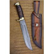 Couteau Bowie Damas Crocodile Dundee Lame 256 Couches DM1204 - Livraison Gratuite