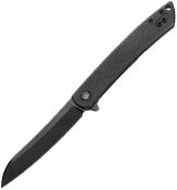 DTK4224TBS Couteau Dreamtech Framelock Ti | Lame Acier D2 Black Stonewash | Manche Titane Noir Sculpté | Livraison Gratuite