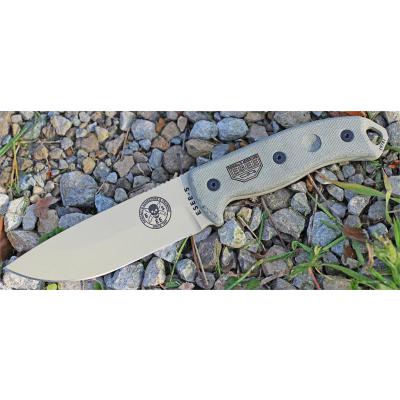 Couteau ESEE Model 5 Desert Tan Lame Acier Carbone 1095 Manche Micarta Etui Kydex Made In USA ES5PDT - Free Shipping