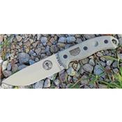 Couteau ESEE Model 5 Desert Tan Lame Acier Carbone 1095 Manche Micarta Etui Kydex Made In USA ES5PDT - Free Shipping