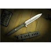 Couteau Extrema Ratio Requiem Wolf Green Dagger Lame Acier N690 Italy EX0478GRN - Livraison Gratuite