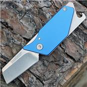 Lot de 2 Couteau Kershaw Pub Blue Lame Acier 8Cr13MoV Manche Alu Ouvre Bouteilles KS4036BLU - Free Shipping