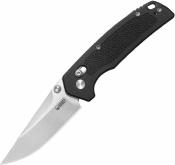 KUB464A Kubey Geri | Couteau Lame Acier 14C28N Satin | Manche G10 Black | Crossbar Lock | Livraison Gratuite