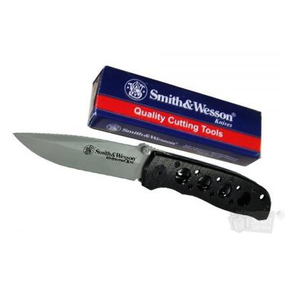 Couteau Smith&Wesson Extreme Ops Manche Aluminium Lame Acier 7Cr17 SW105BK - Free Shipping