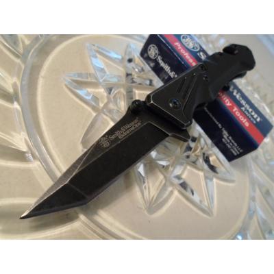 Couteau Backup Smith&Wesson Extreme Ops Linerlock Tanto Acier 7Cr17Mov Fonction Cutter SWCK405 - Free Shipping