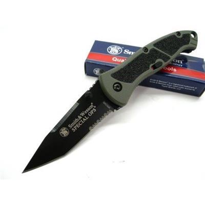 Couteau Automatique Smith&Wesson Special Ops Tanto Acier 4034 SWSPECMS - Free SHipping