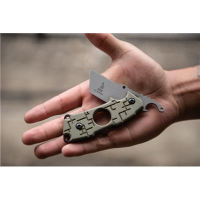 TP2CP01 Couteau Tops Knives 208 Acier CPM S35VN Tanto Etui CUir Made USA - Livraisn Gratuite