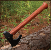 UC3438 Hache de Survie United Cutlery Bushmaster Axe Acier 1055 Carbon Etui Cuir - Livraison Gratuite