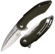 BG006 Couteau Begg Knives Mini Glimpse OD Green Lame Acier D2 IKBS - Livraison Gratuite