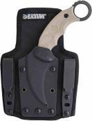 BH15GF401TN — Couteau Blackhawk Garra Lame Acier D2 Karambit Étui Kydex Tan Livraison Gratuite