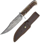 BNB123213  Couteau BucknBear Kings Bowie Lame Damas 256 Couches Etui Cuir - Livraison Gratuite