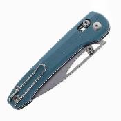 BTKG68C Couteau Bestech Cobber | Lame Acier 14C28N Two-Tone Drop Point | Manche G10 Blue | Bar Lock | Livraison Gratuite