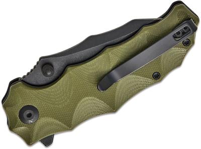 CIVC240281 Couteau Civivi Natterjack C24028-1 Clip Point Lame Acier 14C28N OD Green G10 Button Lock - Livraison Gratuite