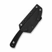 CIVC250401 — Couteau Fixe Civivi Carveth Lame Acier AEB-L Stonewash Manche Plaquettes Black G10 Housse Kydex Livraison Gratuite