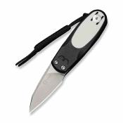 CIVC250542 Couteau CIVIVI Purr | Lame Acier Nitro-V Satin | Manche G10 Blk/White | Slip Joint | Livraison Gratuite