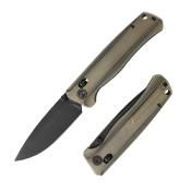 CMB17C CMB Braveman CMB-17C – Couteau Pliant EDC Axis Lock, Lame Drop Point S35VN PVD Noir, Manche Titane Bronze - Livraison Gratuite