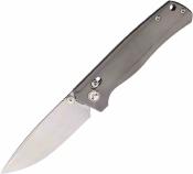 CMB17S CMB Made Knives Braveman - Lame Acier CPM-S35VN Manche Titane Gris Sécurité Axis Lock - Livraison Gratuite