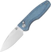 CMB19D Couteau CMB Predator V3 Blue Lame Drop Point Acier 14C28N IKBS - Livraison Gratuite