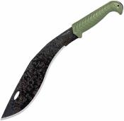 CTK286213AHC Couteau Kukkri Condor Terrakukri 1075 High Carbon - Manche Polypropylène Vert - Étui Polypropylène - Livraison Gratuite